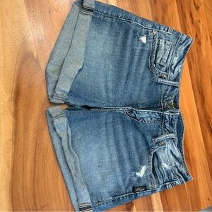 Silver denim Shorts
